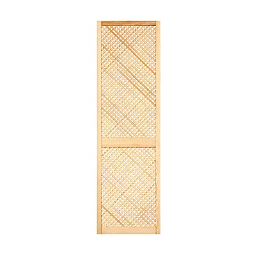 Gittertür Holztür natur 201,3 x 59,4 cm Schranktür Raumteiler Schiebetür für Regale, Schränke, Möbel | Kiefer Holz unbehandelt