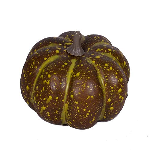Zucca marrón 10 x 7 cm Halloween fiesta decoración fiesta adornos Cover