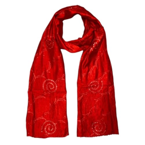 Image of LKC WOMEN'S SEQUENCE EMBROIDERED SELFDESIGN SOFT COTTON CHANDERI DUPATTA