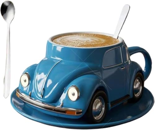MYCXMZI Hand-shaped coffee mugs, imaginative car-shaped coffee mugs, fancy teacups