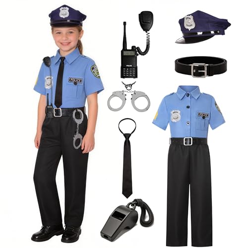 Disfraz de policía para niñas 11-12 años