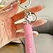EarnMIMI Mart Lip Gloss Keychain for Summer Fridays + Lip Balm Keychain 2-Pack | Anti-Loss Design, Pink Flower Charm | Cute Bag & Key Accessory for Daily Carry