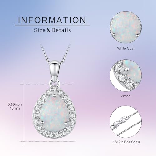 Urn necklace for Ashes 925 Sterling Silver Opal/Turquoise/Moonstone/Moss agate Pendant Cremation Memory Jewelry Keepsake Gifts for Women3