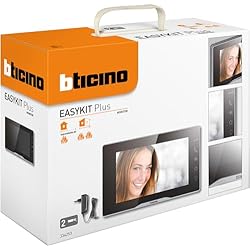 Tegui Bticino Bticino 334253 - Videoportero con monitor interno adicional de 2 cables, 7´´ a color, con manos libres y fuente de alimentación con enchufe enchufable, ideal como segunda pantalla para casas de 2 pisos