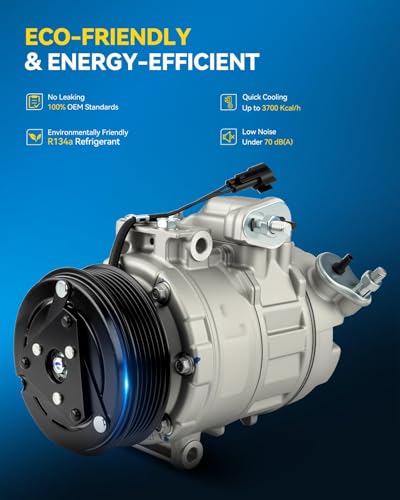 Image of PHILTOP 98332 NEW Air Conditioner AC Compressor with Clutch for Ford Explorer 2011,Explorer 2012-2015 3.5L, Police Interceptor Utility 2013,Police Interceptor Utility 2014 2015 3.7L,BB5Z19703B
