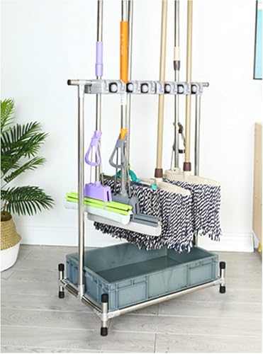 Porte-parapluie et support utilitaire pour balais idéal pour buanderie propre