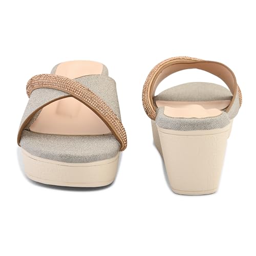 Image of Centrino Women's Sandals | Soft Cushioned Footbed for Extra Comfort | Stylish & Elegant Look for Ladies | Fashionable & Durable Sandal Comfort & Quality (9417)
