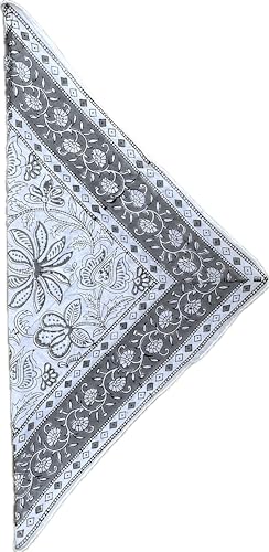 100% High Quality Kerchiefs - Hand Block Bandanas For Women - Handmade Hand Printed Cotton Bandana For Women - Unique Paisley Design Scarf, Premium Scarfs For Men and Women4