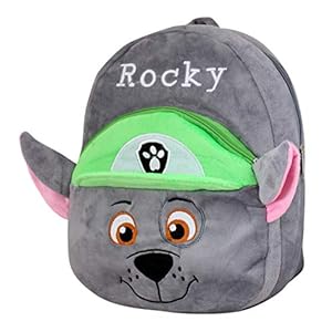 Mywish Paw Petrol Dog Cartoon Plush Backpack Small School Bag