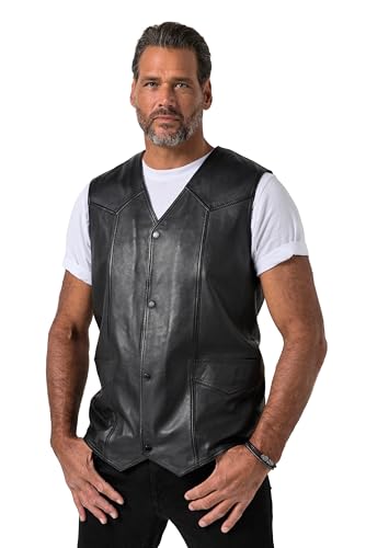 Gilet en cuir d'agneau nappa homme veste sans manche 7XL 8XL
