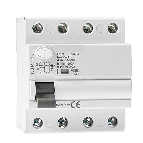 Disjoncteur différentiel 4P 63A 100mA électromagnétique GYL9