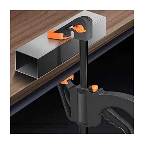 HAUTFENM 2Pcs 6 Inches Wood Working Clamp Clip Quick Ratchet Clip Heavy Duty Woodworking Bar Clamps Kit Carpentry Hand Tool Gadget(Size:2Pcs) (2Pcs)