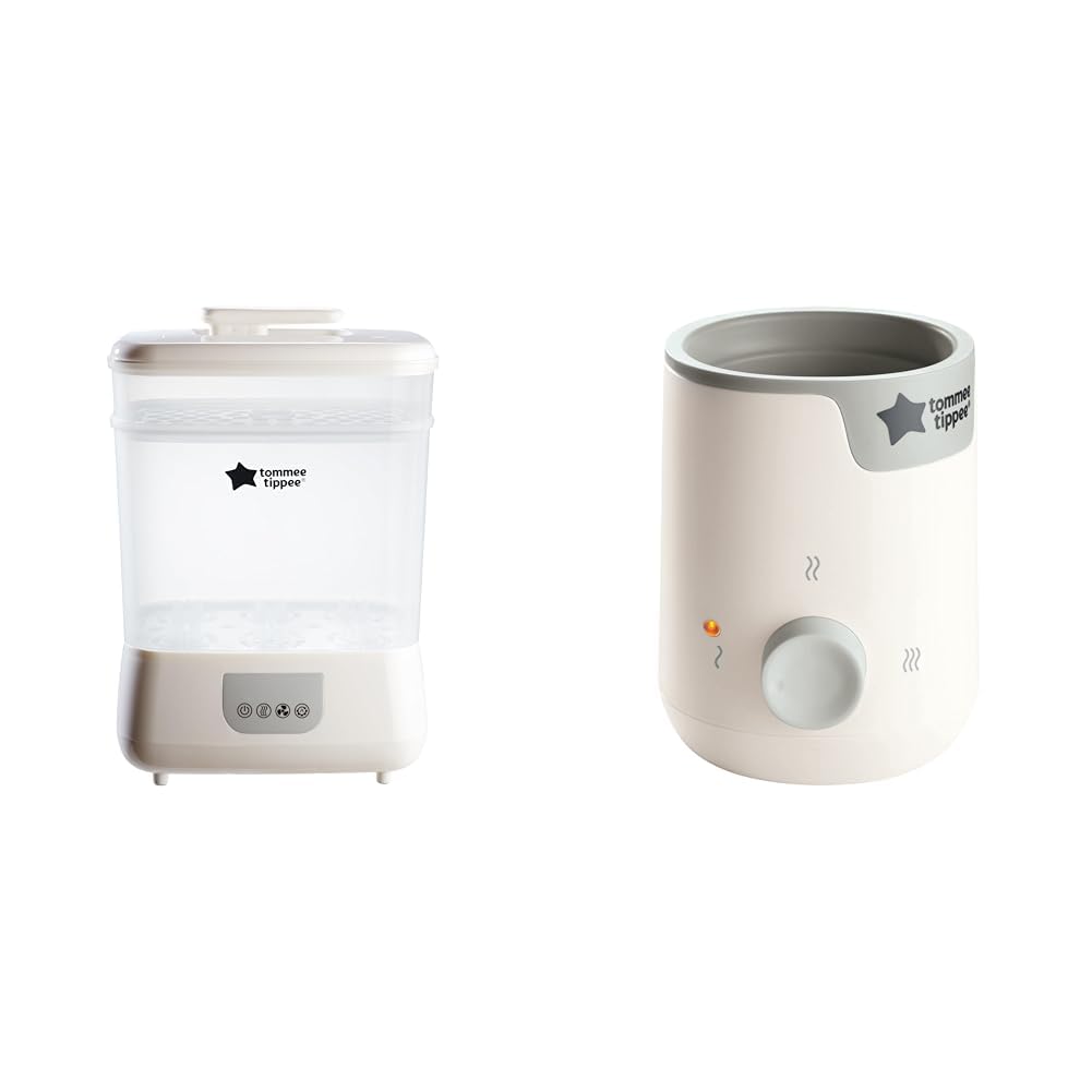 Steridryer Electric Steam Sterilizer and Dryer for Baby Bottles and Accessories & Easiwarm Bottle Warmer, Warms Baby Feeds to Body Temperature in Minutes