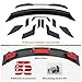 Autrix Rear Trunk Spoiler Wing for 2024-2026 Ford Mustang EcoBoost GT Premium Dark Horse S650, Rear Spoiler with Gurney Flap Wickerbill Performance Style Matte Black