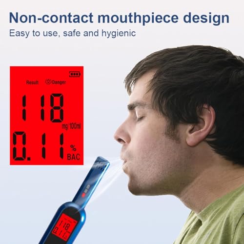 Image of E-30 Non-Contact Breathalyzer - Alcohol Tester with Digital LCD Display, High-Accuracy Sensor, Fast Results - Portable Alcohol Testing Device for Personal & Professional Use.
