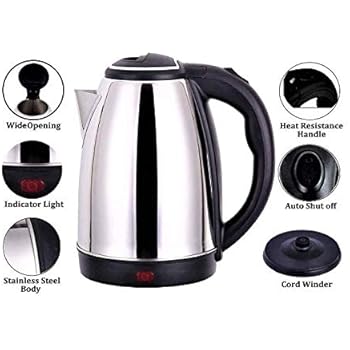 Buy Metro Mart Boiling Stainless Steel 1 8 Liter Electric Kettle Online At Low Prices In India Amazon In