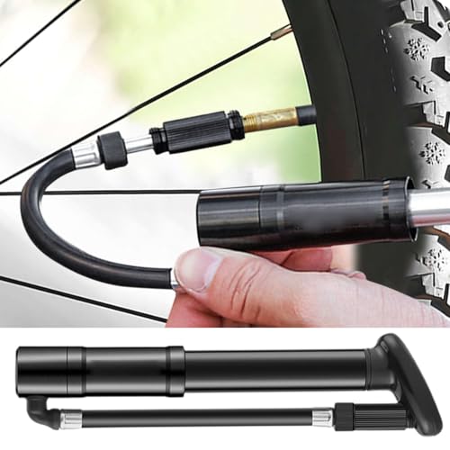 Pompe à vélo portable en alliage d'aluminium haute résistance