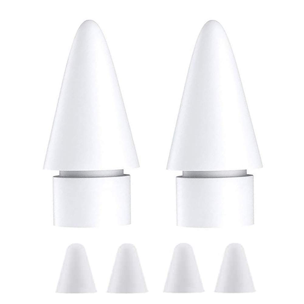 Replacement Apple Pencil tip.Replacement Apple Pencil Tips Compatible with Pencil 1st & 2nd Generation and iPad Pro Pencil Nib+Non-Slip Writing Nib/Tip Protector(4 Pack)