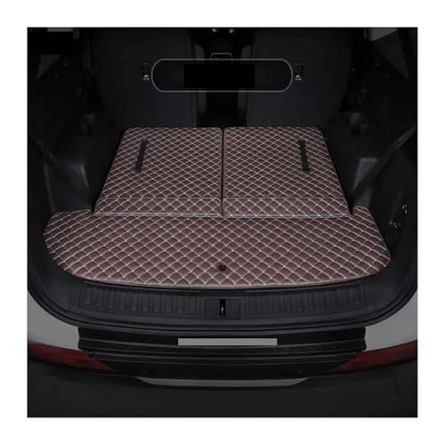 Tapis de coffre en cuir premium pour Hyundai Santa Fe 2019-2023 6 places