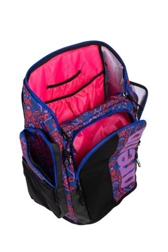 Image of ARENA Spiky III Backpack 45 Swimming Athlete Sports Gym Rucksack Large Training Gear Equipment Swim Bag for Men and Women, 45 Liters, Lydia Tapestry