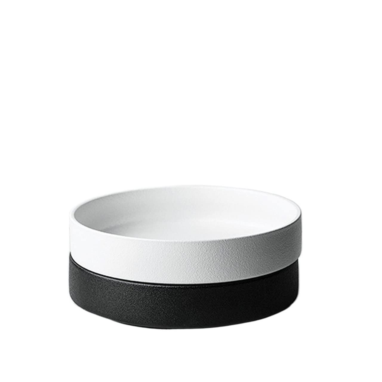 Talerz obiadowy Duże płyty obiadowe Sałatka Dinates Płyty Rodzina Kuchnia Stołowa Diningowa Akcesoria Naczynia Stołowe Naczynia Talerze (Color : Black large)