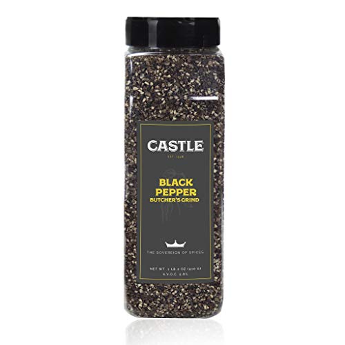 Castle Foods Butcher\'s Grind Black Pepper Cracked, 1 lb