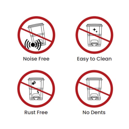 Image of Biomedical waste bins Plastic Pedal Dustbin for hospitals (20Ltr, Yellow) With 5 Pcs Bio hazard bags Free