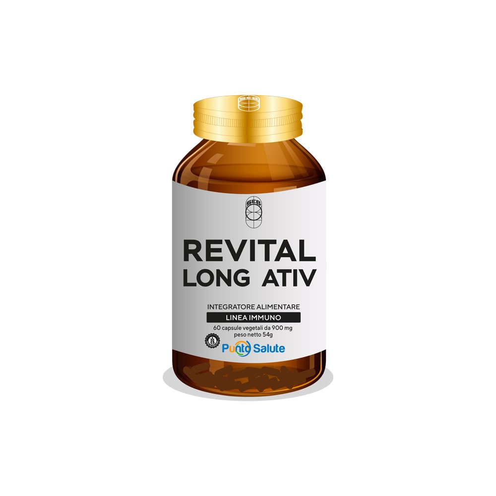 SEB - Revital Long Ativ - Integratore alimentare naturale da 60 capsule da 900 mg - Prodotto in Italia - Senza glutine
