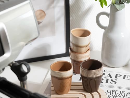 Lot de 4 tasses à expresso en grès Creatable de qualité supérieure