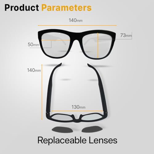 OAKTER Smart Glasses with Wireless Bluetooth | Hands-Free Calling | Open Ear Music | Sport Headset | Intelligent Eyewear | Connect with... - Image 7