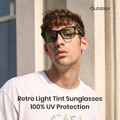 Image of Cyxus Blue Light Glasses Men Women Reduce Eye Strain UV400 Protection 8082 | Eye Protection,Classic Sqaure Frame,Ideal for Computer Screen Office Work Daily Wear