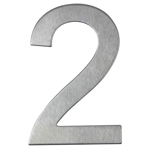 Numéro de Rue/Maison en Acier Inoxydable Argenté Cover
