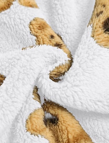 Image of ZAFUL Women's Fuzzy Plush Pajama Pants Wide Leg Pj Bottoms Lounge Pants