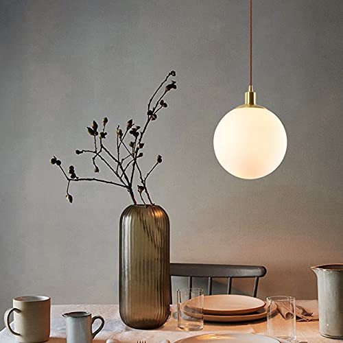 Chandelier moderne suspension globe verre lampe E27 droplight