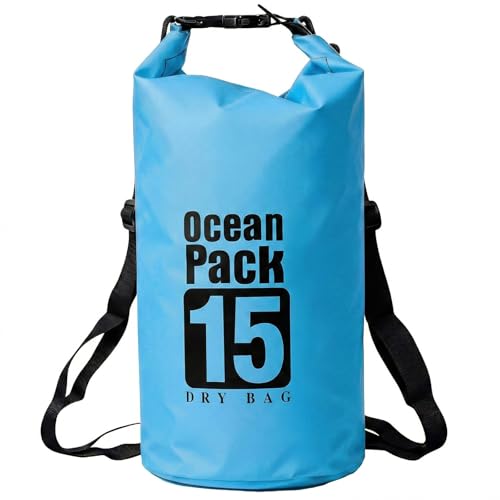 Image of Floating Waterproof Dry Bag for Kayaking Boating Paddle Boarding | 5L /10L /15L /20L /30L Lightweight Small Waterproof Keeps Gear Dry And Afloat For Hiking Camping Beach With Roll Top