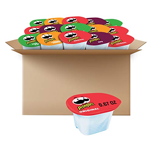 Pringles, Potato Crisps Chips Snack Stacks Variety Case Bulk Lunchbox Snacks, Barbecue, 36 Count