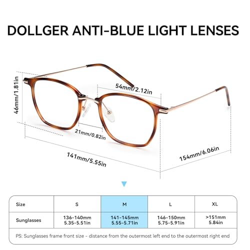 Image of Dollger Blue Light Blocking Glasses Woman /Man, Fashion Small Square Fake Eyeglasses UV Ray Filter Computer Gaming Glasses