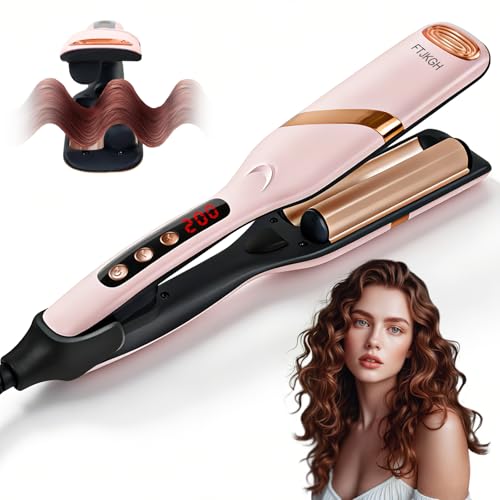 FTJKGH Welleneisen für Haare, Lockenstab Große Locken Geeignet...