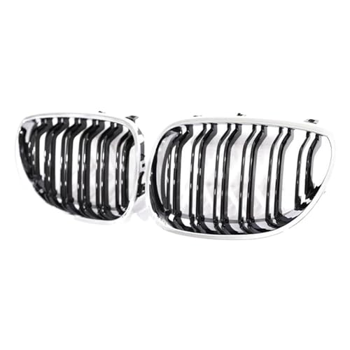 Grille Avant Pare Chocs E60 E61 Chrome Black : Finition Prestige pour M5 et Série 5