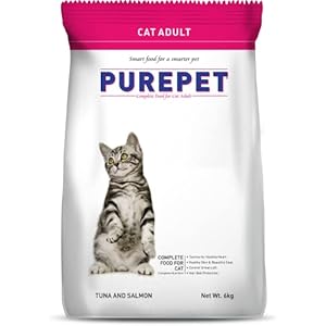 Purepet Adult Dry Cat Food Tuna and Salmon Flavour, 6 kg Pack