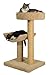 Molly and Friends "Simple Sleeper" Premium Handmade 2-Tier Cat Tree with Sisal, Model 23, Beige, Colors May Vary
