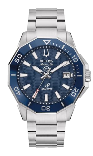 Bulova Reloj analógico de Cuarzo para Hombre con Correa de Acero Inoxidable 96B433, Plata, Pulsera Bulova Reloj analógico de Cuarzo para Hombre con Correa de Acero Inoxidable 96B433, Plata, Pulsera