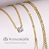 WomenGifts Layered Gold Necklaces for Women, 14K Gold Plated Dainty Cute Pendant Necklace Jewelry Set, Chunky Stackable Cuban Chain Choker Collar, Trendy Waterproof Non Tarnish Jewelry Gift #3