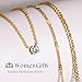 WomenGifts Layered Gold Necklaces for Women, 14K Gold Plated Dainty Cute Pendant Necklace Jewelry Set, Chunky Stackable Cuban Chain Choker Collar, Trendy Waterproof Non Tarnish Jewelry Gift
