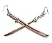 Large Katana Sword Earrings on Hypoallergenic Hooks ninja samurai Japan blade Michonne