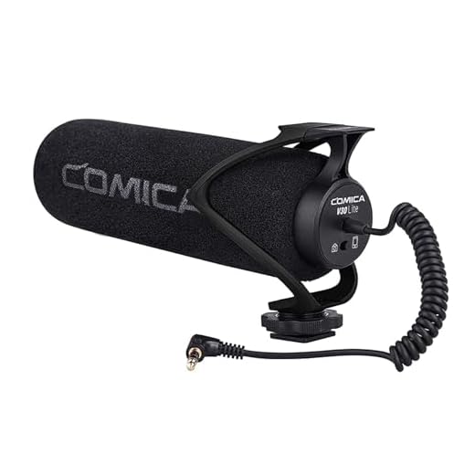 comica CVM-V30 LITE Video microfono Super-sulla fotocamera Shotgun microfono a condensatore cardioide per Canon Nikon Sony Panasonic fotocamera/DSLR/smartphone con 3,5 mm Jack
