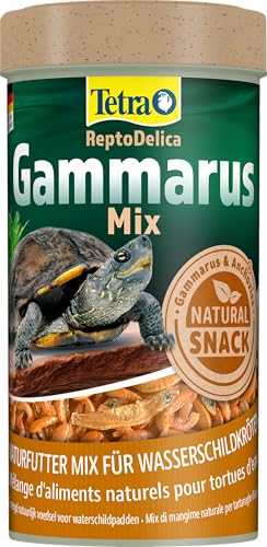 Tetra Gammarus Mix comida para tortugas - comida natural con gammarus y anchoas para tortugas acuáticas, Lata de 250 ml