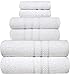 Produktbild PH Pleasant Home Badezimmer Handtuch-Set 6teillig  2 Badehandtücher, 2 Handtücher, 2 Waschlappen  100% Baumwolle  550 g/m²  Popcornstruktur  Weich & Saugfähig (Weiß)