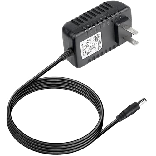 Image of AC DC Power Supply Adapter Charger, 9V,2A, 110V AC, 5.5 x 2.1mm Center Positive, Compatible with Guitar Pedal, Piano Keyboard