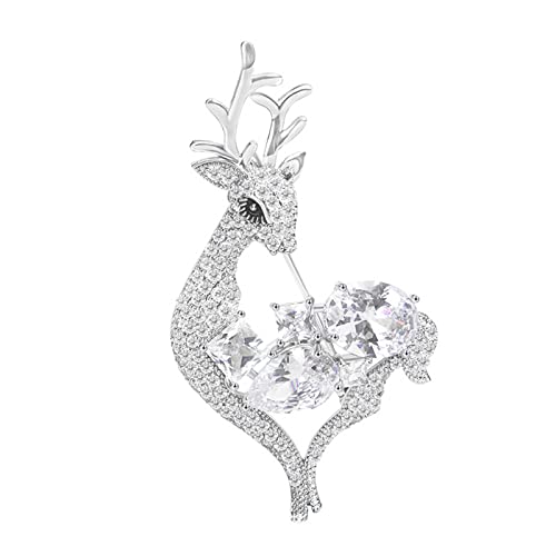 Broche de cerf mignonne pour sublimer vos tenues de réveillon et manteaux